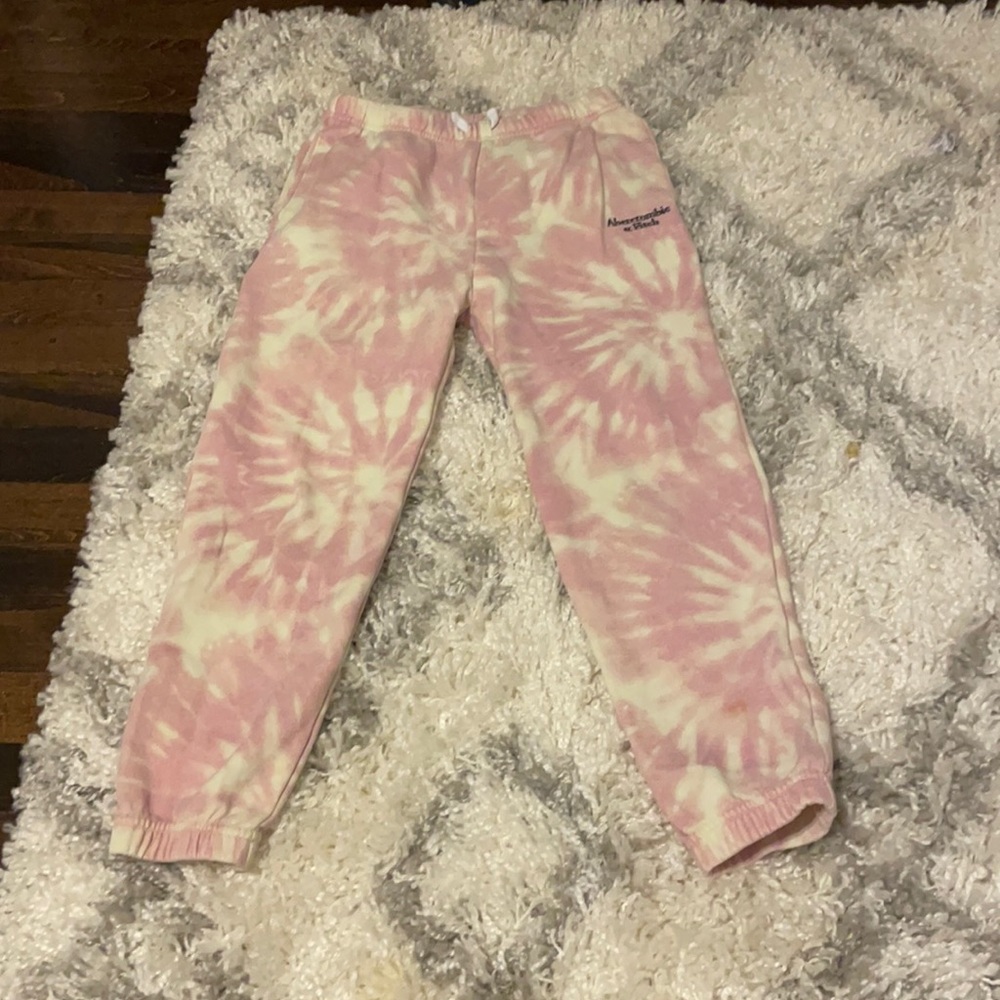 Tie dye Abercrombie and Fitch sweatpants